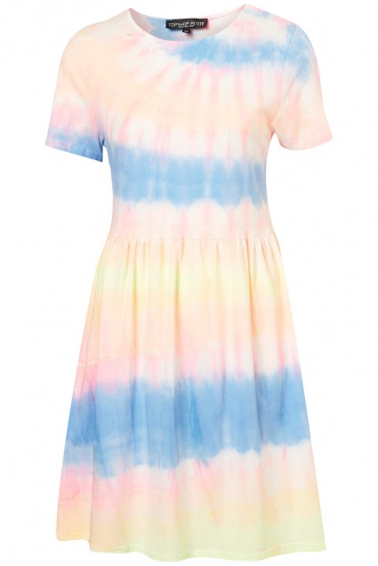Petite Rainbow Tie Dye Dress